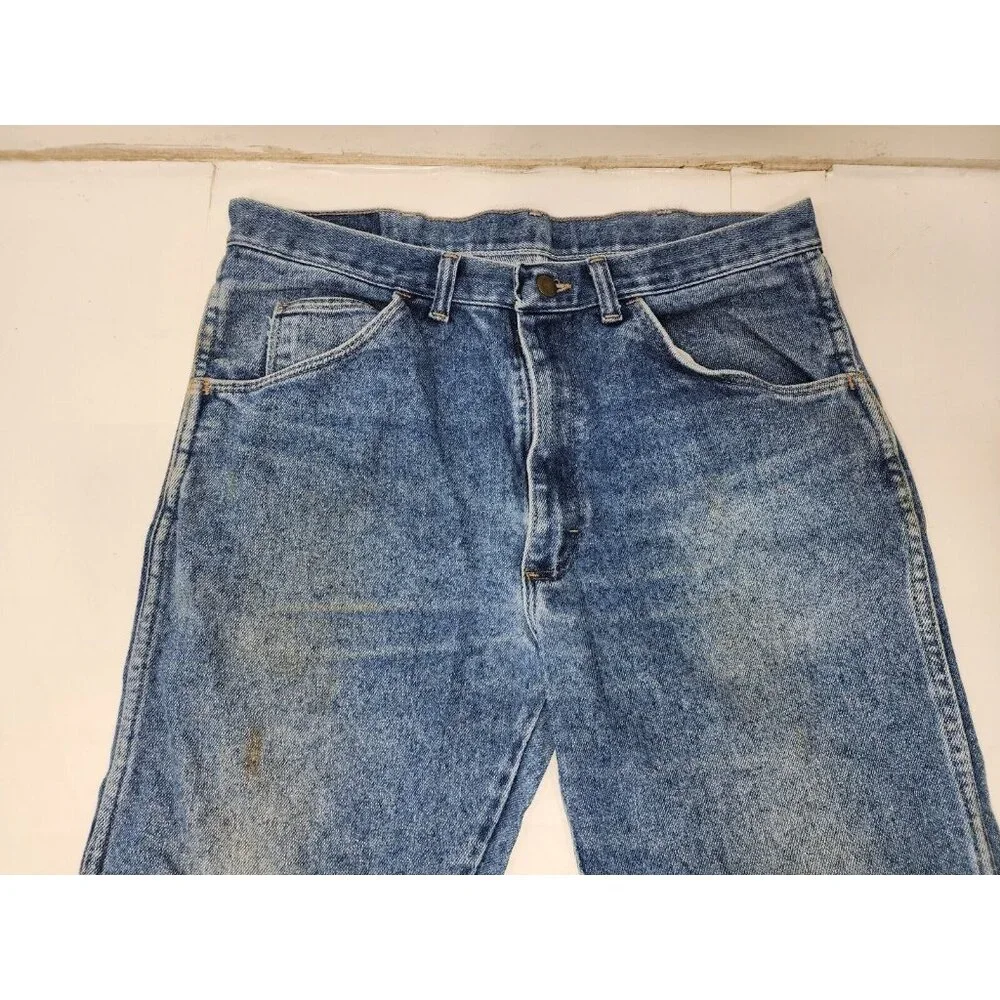 Wrangler 8585ASW Vintage Cowboy Cut Blue Jeans 34x32 Medium Wash